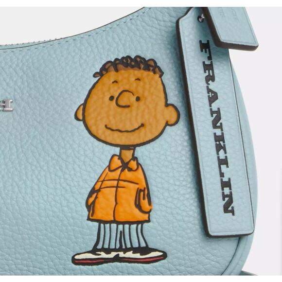 Last 1‼️Coach X Peanuts Teri Shoulder Bag With Franklin CBJ80 Authentic - Picture 11 of 11